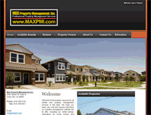 Tablet Screenshot of maxpropertymanagement.com